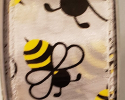 BEES WH SAT-1.5” WR
This bow could be used for any occasion. Streamers will be solid ribbon in the colors of black, yellow and white. If available, a coordinating text streamer for the desired occasion could be added.