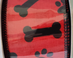 DOG BNS PAW PRTS RD LIN-2.5” WR
This bow could be used for a new pet owner or a collection for your fur baby. Streamers will be solid ribbon in the colors of red and black. If available, a coordinating text streamer for the desired occasion could be added.