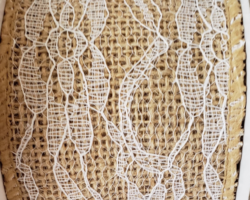 FLWR LACE BRLP-2.5” WR
This bow could be used for any occasion. Streamers will be solid ribbons in the colors of white and tan. If available, a coordinating text streamer for the desired occasion could be added.