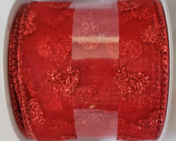 GLT RD HRTS RD SHR-2.5” WR
This bow could be used for Valentine’s Day or anniversary. Streamers will be solid ribbon in shades of red. If available, a coordinating text streamer for the desired occasion could be added.