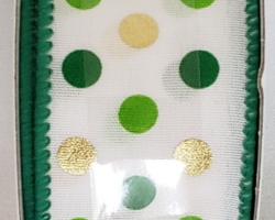 GRN GLD DTS WH SAT-1.5” WR
This bow could be used for any occasion including St. Patrick’s Day. Streamers will be solid ribbon in the colors of green, gold and white. If available, a text streamer for the desired occasion could be added.