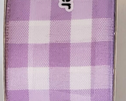 LAV WH GING-1.5” WR
This bow could be used for any occasion. Streamers will be solid ribbon in the colors of lavender and white. If available, a coordinating text streamer for the desired occasion could be added.