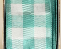 MINT WH GING-1.5” WR
This bow could be used for any occasion. Streamers will be solid ribbon in the colors of mint green and white. If available, a coordinating text streamer for the desired occasion could be added.