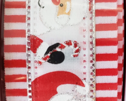 NICK FACE RW STR SAT-1.5” WR
This bow is for a Christmas collection. Streamers will be solid ribbon in the colors of red, white, silver and black. If available, a coordinating text streamer could be added.