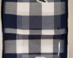 NVY WH GING-1.5” WR
This bow could be used for any occasion. Streamers will be solid ribbon in the colors of navy and white. If available, a coordinating text streamer for the desired occasion could be added.