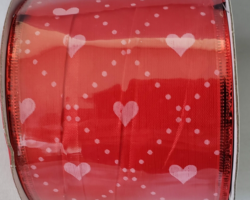 PNK HRTS DTS RD SAT-2.5” WR
This bow could be used for Valentine’s Day or anniversary. Streamers will be solid ribbon in the colors of red and pink. If available, a coordinating text streamer for the desired occasion could be added.