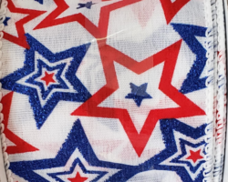 RD BLU STRS WH-2.5” WR
This bow could be used for Fourth of July or Patriotic events. Streamers will be solid ribbon in the colors of red, white, and blue. If available, a coordinating text streamer could be added.