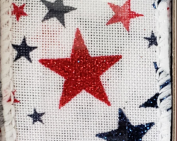 RD BLU STRS WH LIN-1.5” WR
This bow could be used for Fourth of July or Patriotic events. Streamers will be solid ribbon in the colors of red, white, and blue. If available, a coordinating text streamer could be added.