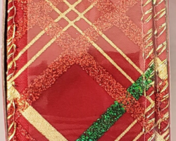 RD GRN GLD XX RD SAT-1.5” WR
This bow is for Christmas. Streamers will be solid ribbon in the colors of red, green and gold. If available, a coordinating text streamer could be added.