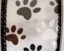 WH BLK BRW PAW PRTS WH SAT-1.5” WR
This bow could be used for a new pet or a collection for your fur baby. Coordinating solid streamer colors are black, brown and white. If available, a coordinating text streamer for the desired occasion could be added.