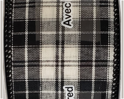 BLK WH PLD-2.5" WR This bow could be used for any occasion. Streamers will be solid ribbon in the colors of black and white. If available, a coordinating text streamer for the desired occasion could be added.