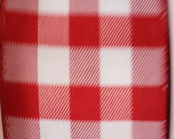 RD WH GING-1.5” WR
This bow could be used for any occasion. Streamers will be solid ribbon in the colors of red and white. If available, a coordinating text streamer for the desired occasion could be added.