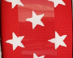 STRS RD GROS-1.5” **(THIS IS NOT A FORMED BOW BY ITSELF!)**
THIS BOW WILL BE FLOPPY UNLESS USED IN CONJUNCTION WITH A WIRED SOLID RIBBON. It could be used for Fourth of July or Patriotic events. Streamers will be solid ribbon in the colors of red and white. If available, a coordinating text streamer for the desired occasion could be added.