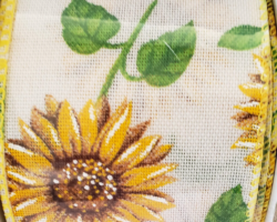 SUNFLWR TAN LIN-2.5” WR
This bow could be used for any occasion including spring, summer, garden collections or for the sunflower fan. Streamers will be solid ribbon in the colors of yellow, white and tan. If available, a coordinating text streamer for the desired occasion could be added.